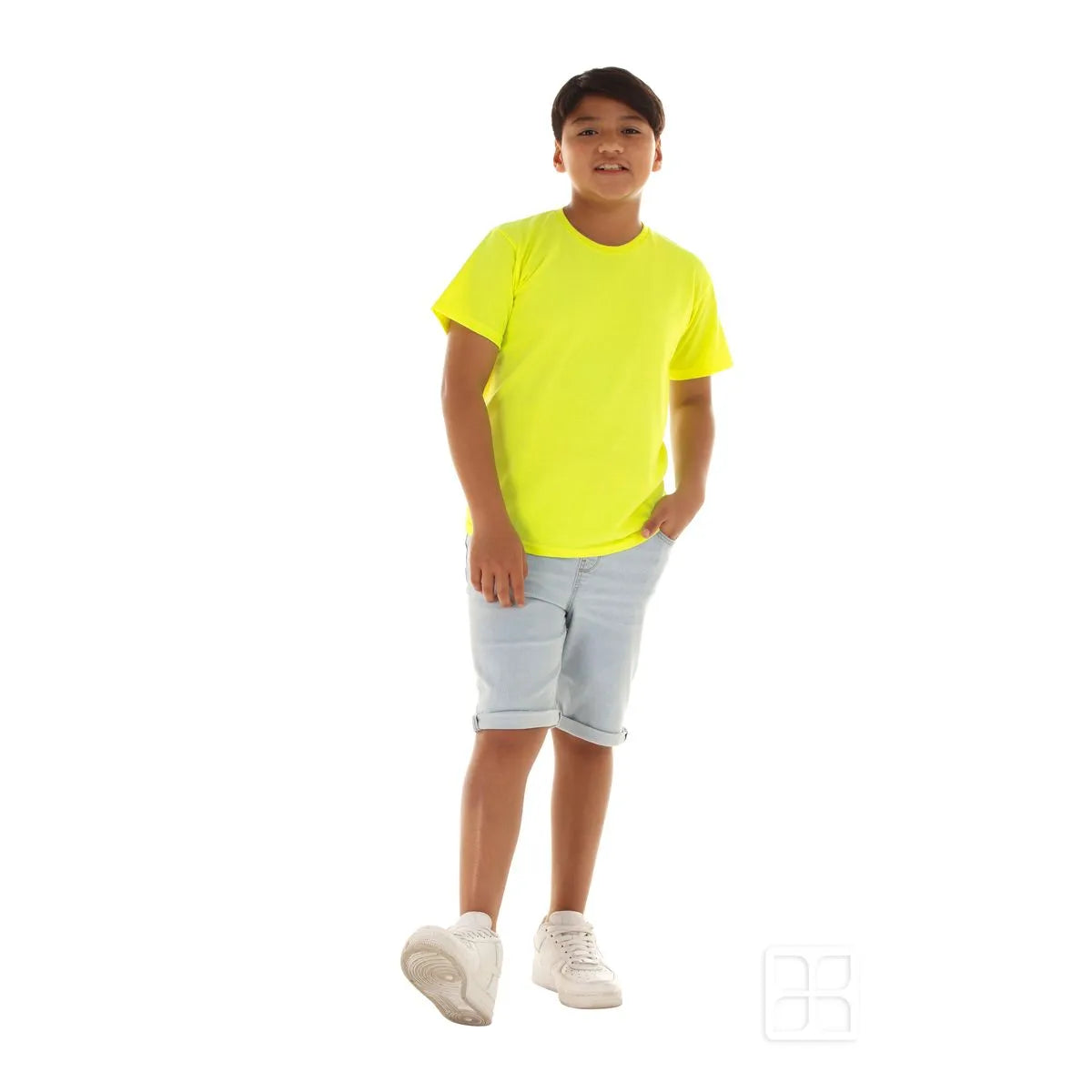 Playera cuello redondo manga corta para niños