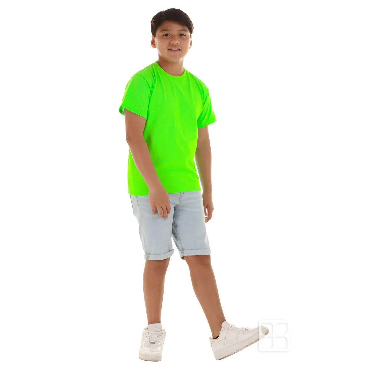 Playera cuello redondo manga corta para niños
