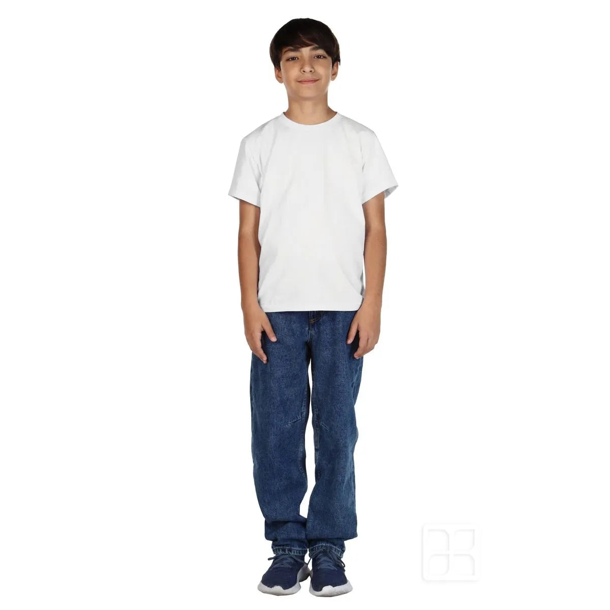 Playera cuello redondo manga corta para niños