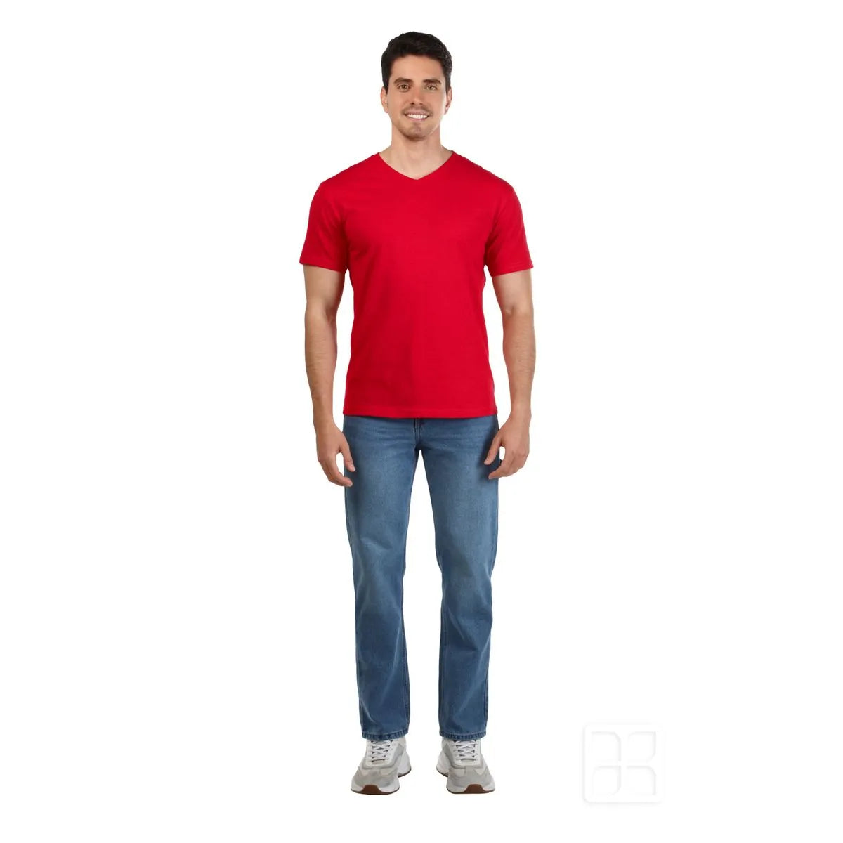 Playera Cuello V Manga Corta para Hombre