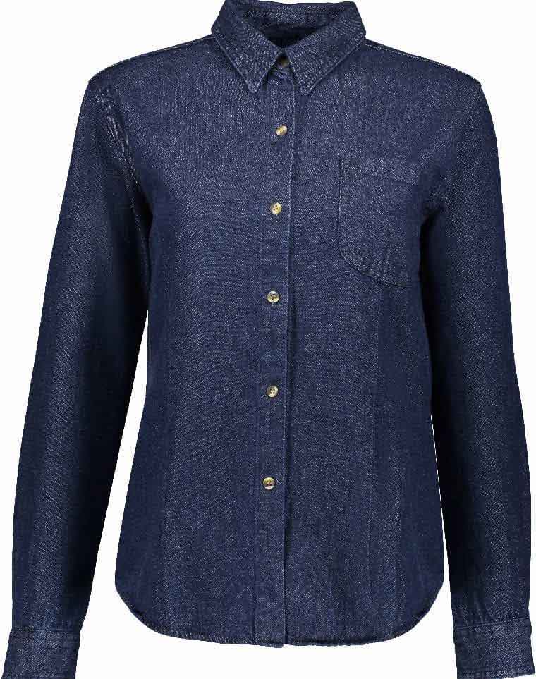 Blusa Mezclilla Manga Larga