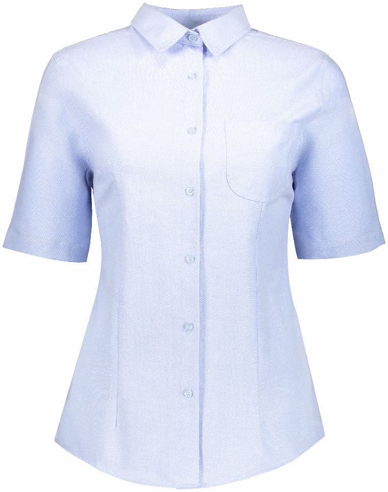 Blusa Oxford Manga Corta