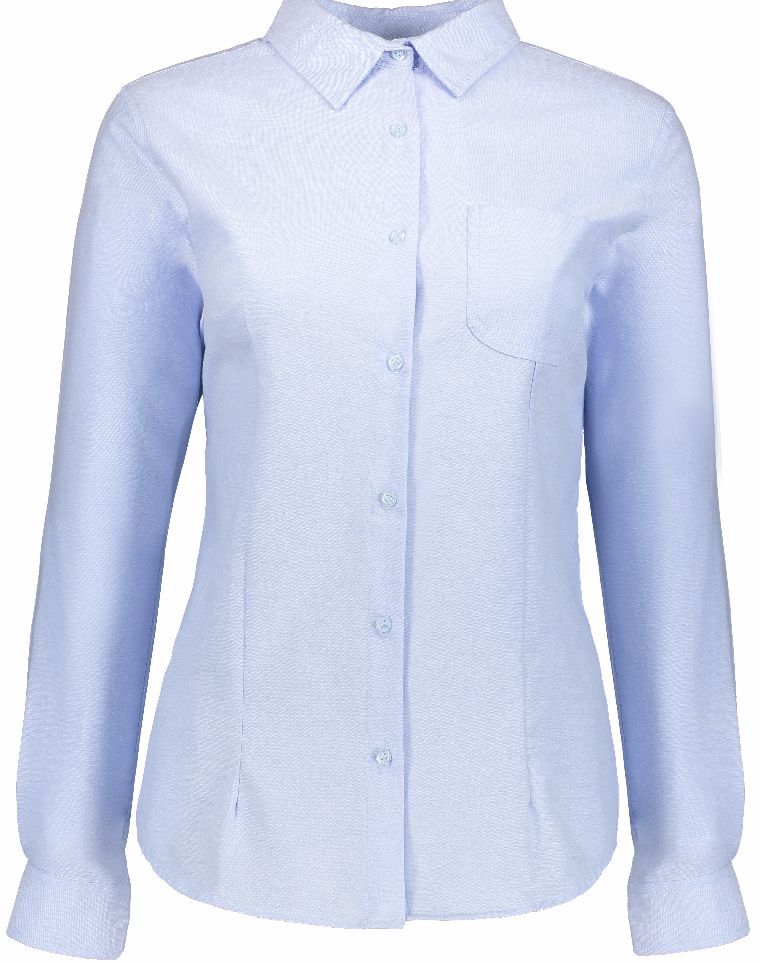 Blusa Oxford Manga Larga