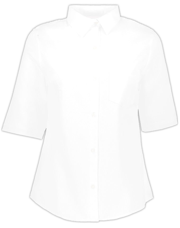 Blusa Oxford Manga Corta