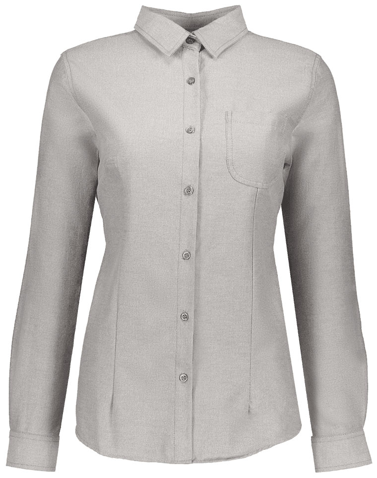 Blusa Oxford Manga Larga