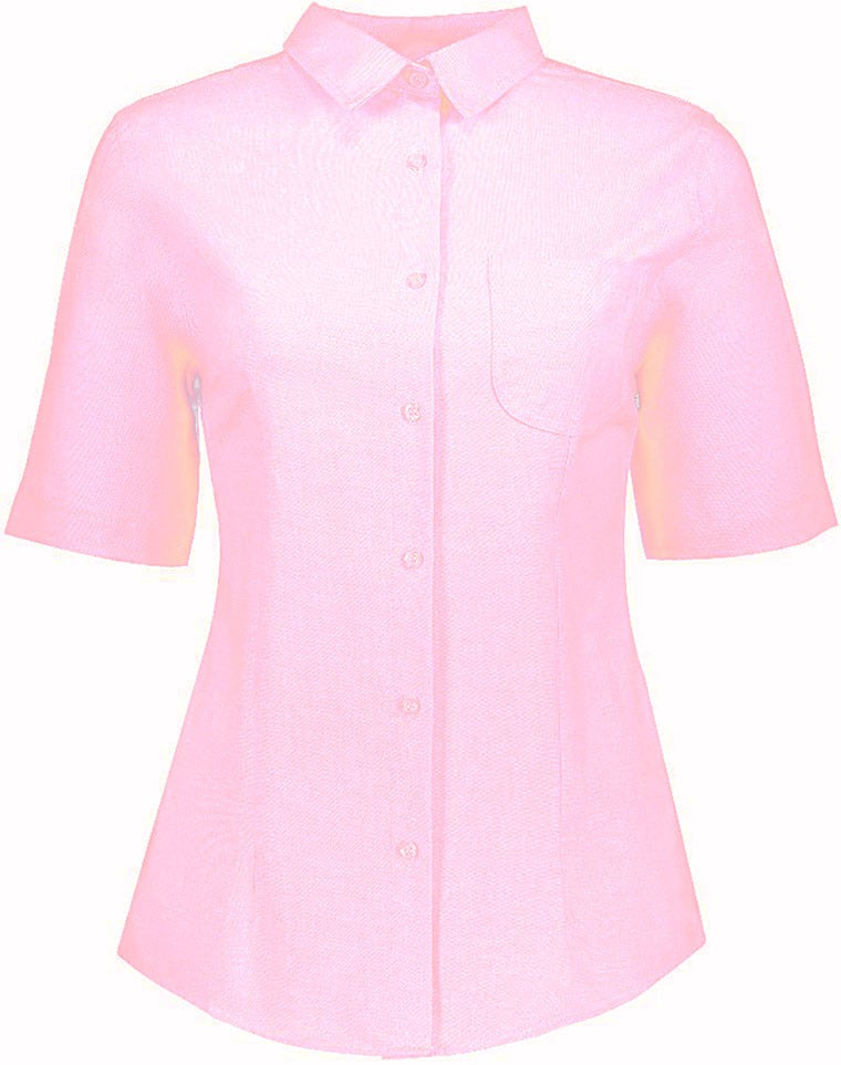 Blusa Oxford Manga Corta