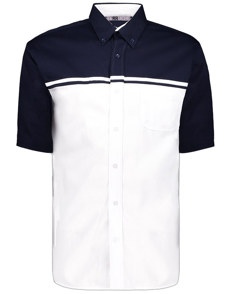 Camisa Combinada Manga Corta