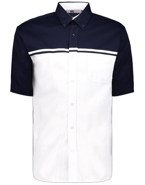 Camisa Combinada Manga Corta