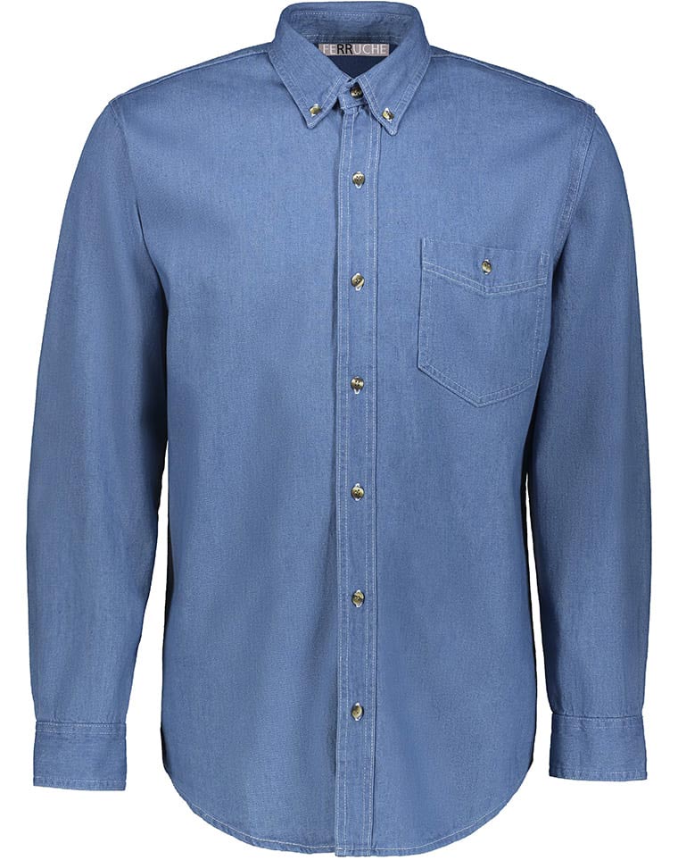 Camisa Mezclilla Manga Larga