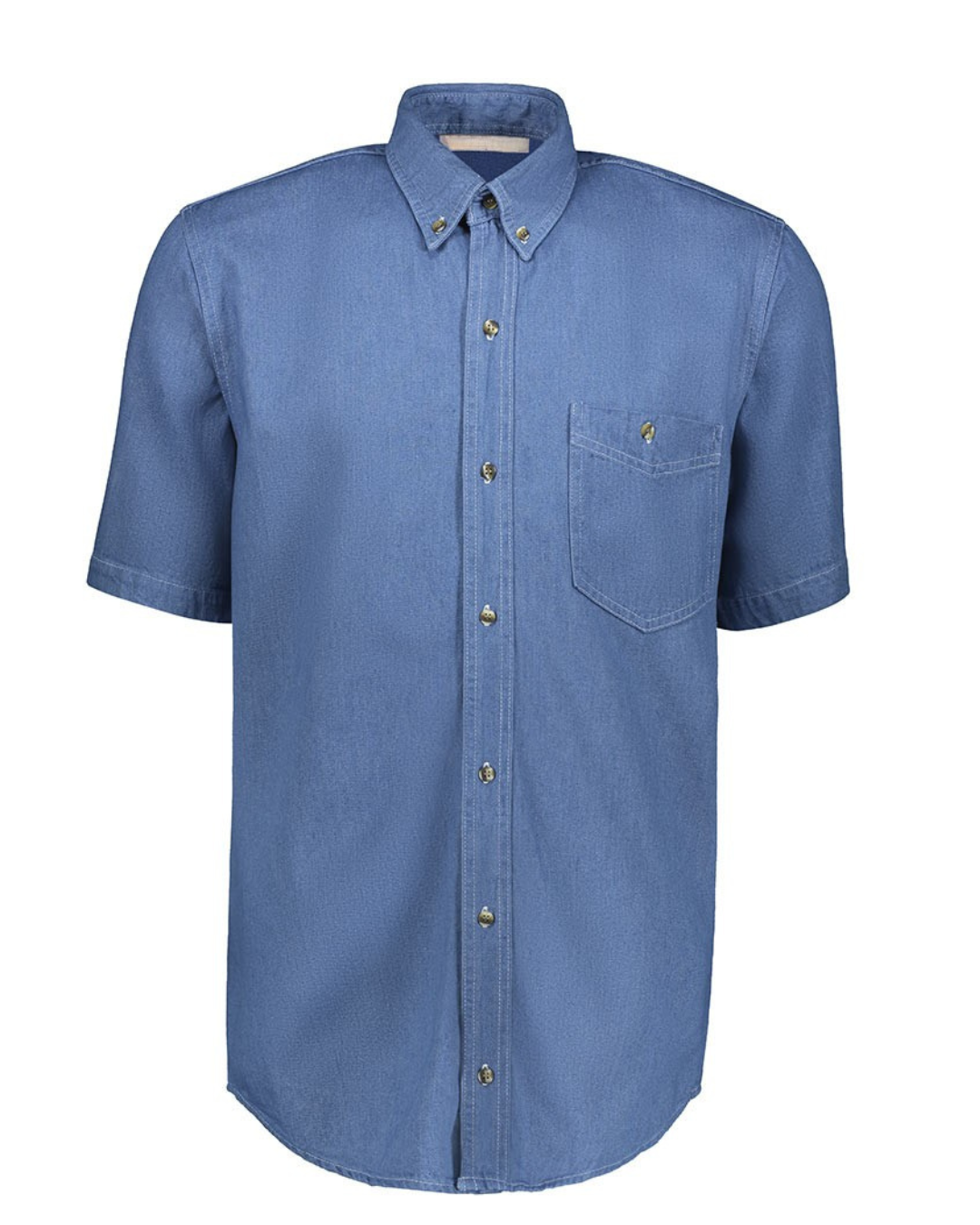 Camisa Mezclilla Manga Corta